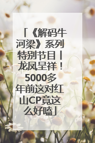 《解码牛河梁》系列特别节目丨龙凤呈祥！5000多年前这对红山CP竟这么好嗑