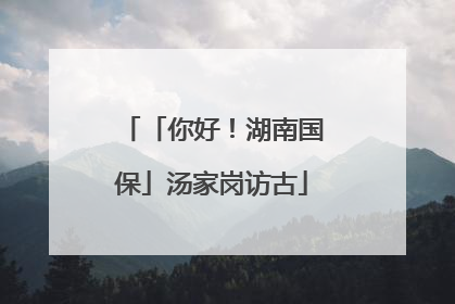 「你好！湖南国保」汤家岗访古