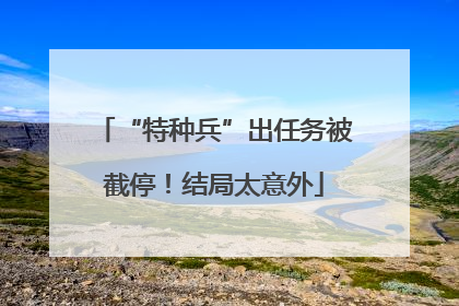 “特种兵”出任务被截停！结局太意外