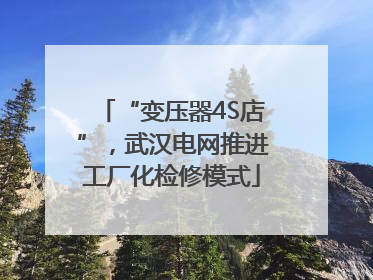 “变压器4S店”，武汉电网推进工厂化检修模式