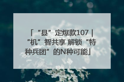 “县”定爆款107｜“机”智共享 解锁“特种兵团”的N种可能