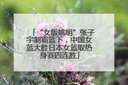 “女版姚明”张子宇制霸篮下，中国女篮大胜日本女篮取热身赛四连胜