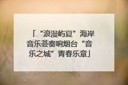“浪漫屿夏”海岸音乐荟奏响烟台“音乐之城”青春乐章
