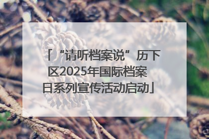 “请听档案说”历下区2025年国际档案日系列宣传活动启动