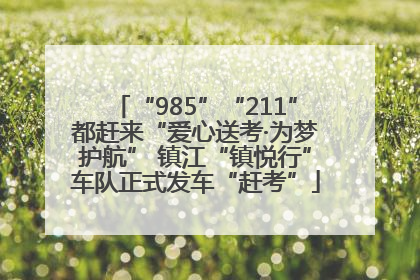 “985”“211”都赶来“爱心送考·为梦护航” 镇江“镇悦行”车队正式发车“赶考”