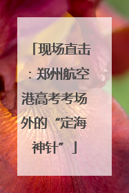 现场直击：郑州航空港高考考场外的“定海神针”