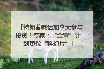 特朗普喊话加拿大参与投资！专家：“金穹”计划更像“科幻片”