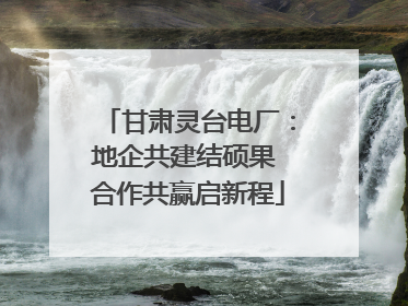 甘肃灵台电厂：地企共建结硕果 合作共赢启新程