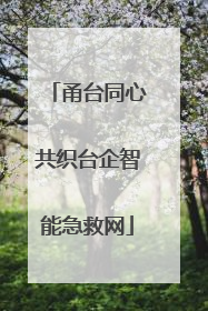 甬台同心共织台企智能急救网