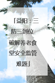 益阳：三防三到位 破解养老食堂安全监管难题