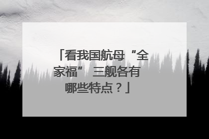 看我国航母“全家福” 三舰各有哪些特点？
