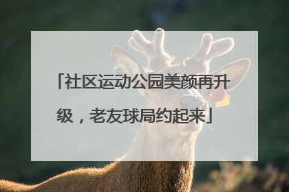 社区运动公园美颜再升级，老友球局约起来