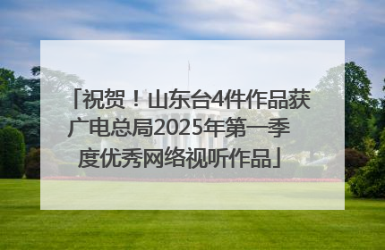 祝贺！山东台4件作品获广电总局2025年第一季度优秀网络视听作品