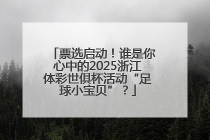 票选启动！谁是你心中的2025浙江体彩世俱杯活动“足球小宝贝”？
