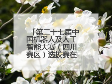 第二十七届中国机器人及人工智能大赛（四川赛区）选拔赛在德阳广汉举行