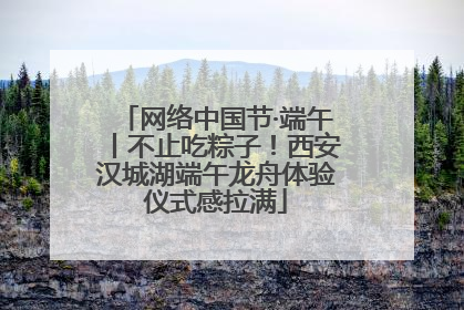网络中国节·端午丨不止吃粽子！西安汉城湖端午龙舟体验仪式感拉满