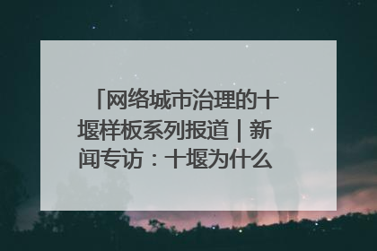 网络城市治理的十堰样板系列报道｜新闻专访：十堰为什么成为“黑马型”城市治理网络维度典型