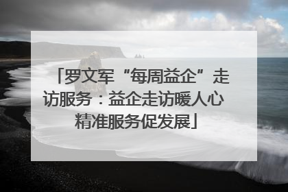 罗文军“每周益企”走访服务：益企走访暖人心 精准服务促发展