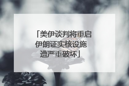 美伊谈判将重启 伊朗证实核设施遭严重破坏