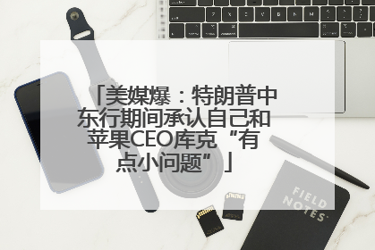 美媒爆：特朗普中东行期间承认自己和苹果CEO库克“有点小问题”