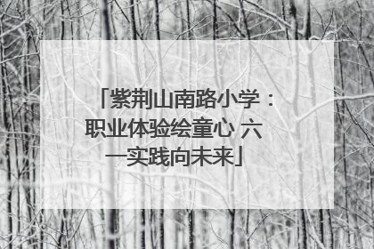 紫荆山南路小学：职业体验绘童心 六一实践向未来