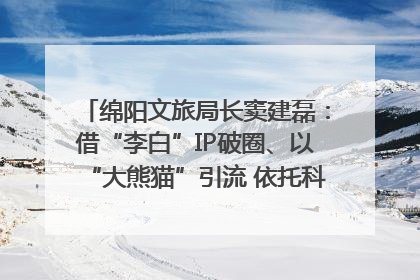 绵阳文旅局长窦建磊：借“李白”IP破圈、以“大熊猫”引流 依托科技优势绽放城市文旅魅力｜文旅局长说