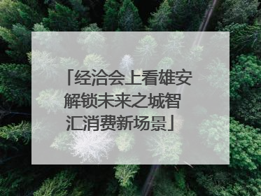 经洽会上看雄安 解锁未来之城智汇消费新场景