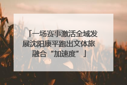 一场赛事激活全域发展沈阳康平跑出文体旅融合“加速度”