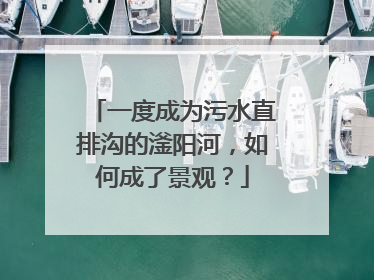 一度成为污水直排沟的滏阳河，如何成了景观？