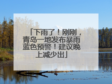 下雨了！刚刚，青岛一地发布暴雨蓝色预警！建议晚上减少出