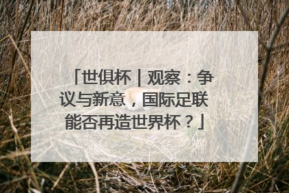 世俱杯｜观察：争议与新意，国际足联能否再造世界杯？