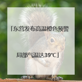 东营发布高温橙色预警 局部气温达39℃