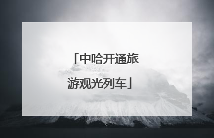 中哈开通旅游观光列车