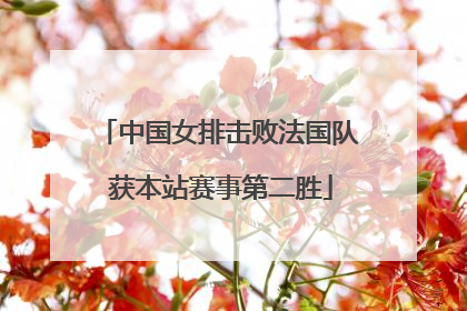 中国女排击败法国队 获本站赛事第二胜