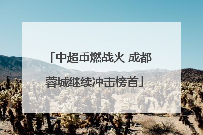中超重燃战火 成都蓉城继续冲击榜首