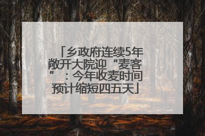 乡政府连续5年敞开大院迎“麦客”：今年收麦时间预计缩短四五天