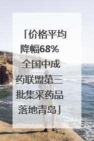 价格平均降幅68% 全国中成药联盟第三批集采药品落地青岛