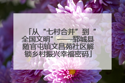 从“七村合并”到“全国文明”——郓城县随官屯镇文昌苑社区解锁乡村振兴幸福密码