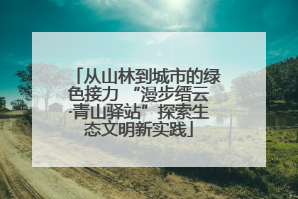 从山林到城市的绿色接力 “漫步缙云·青山驿站”探索生态文明新实践
