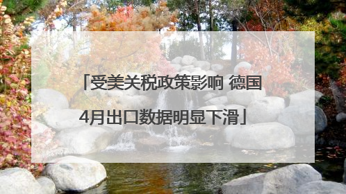 受美关税政策影响 德国4月出口数据明显下滑