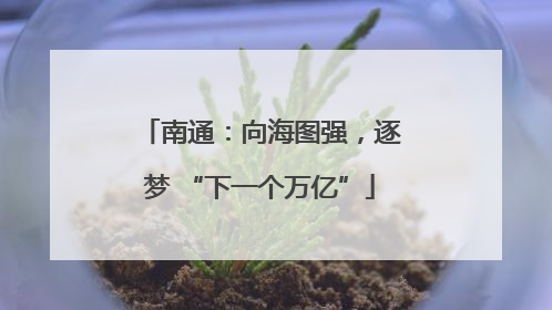 南通：向海图强，逐梦 “下一个万亿”