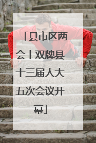 县市区两会丨双牌县十三届人大五次会议开幕