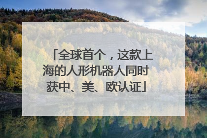 全球首个，这款上海的人形机器人同时获中、美、欧认证