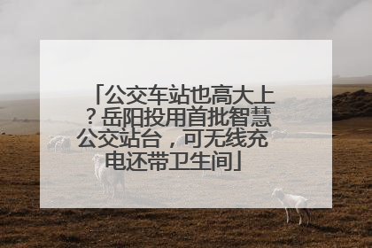 公交车站也高大上？岳阳投用首批智慧公交站台，可无线充电还带卫生间