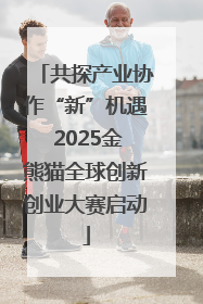 共探产业协作“新”机遇 2025金熊猫全球创新创业大赛启动