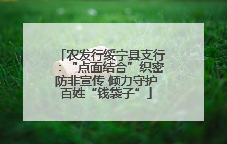 农发行绥宁县支行：“点面结合”织密防非宣传 倾力守护百姓“钱袋子”