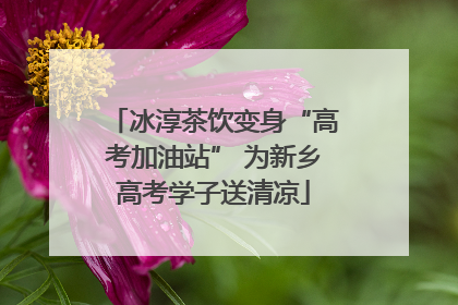 冰淳茶饮变身“高考加油站” 为新乡高考学子送清凉
