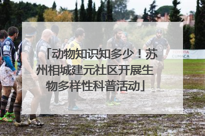 动物知识知多少！苏州相城建元社区开展生物多样性科普活动