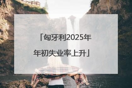 匈牙利2025年年初失业率上升