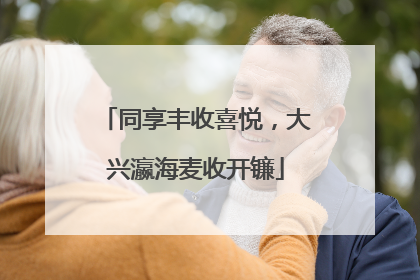 同享丰收喜悦，大兴瀛海麦收开镰
